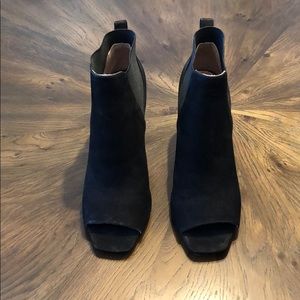 Halston Peep Toe Bootie